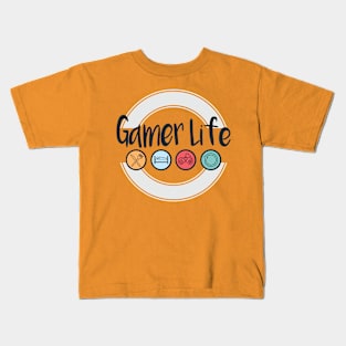 Eat Sleep Game & Repeat Gamer Life Kids T-Shirt